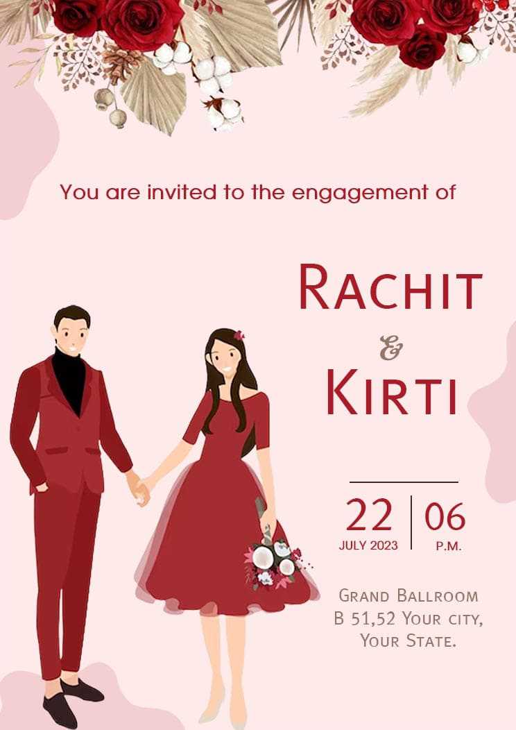 How to Make Best Invitation Card for Engagement