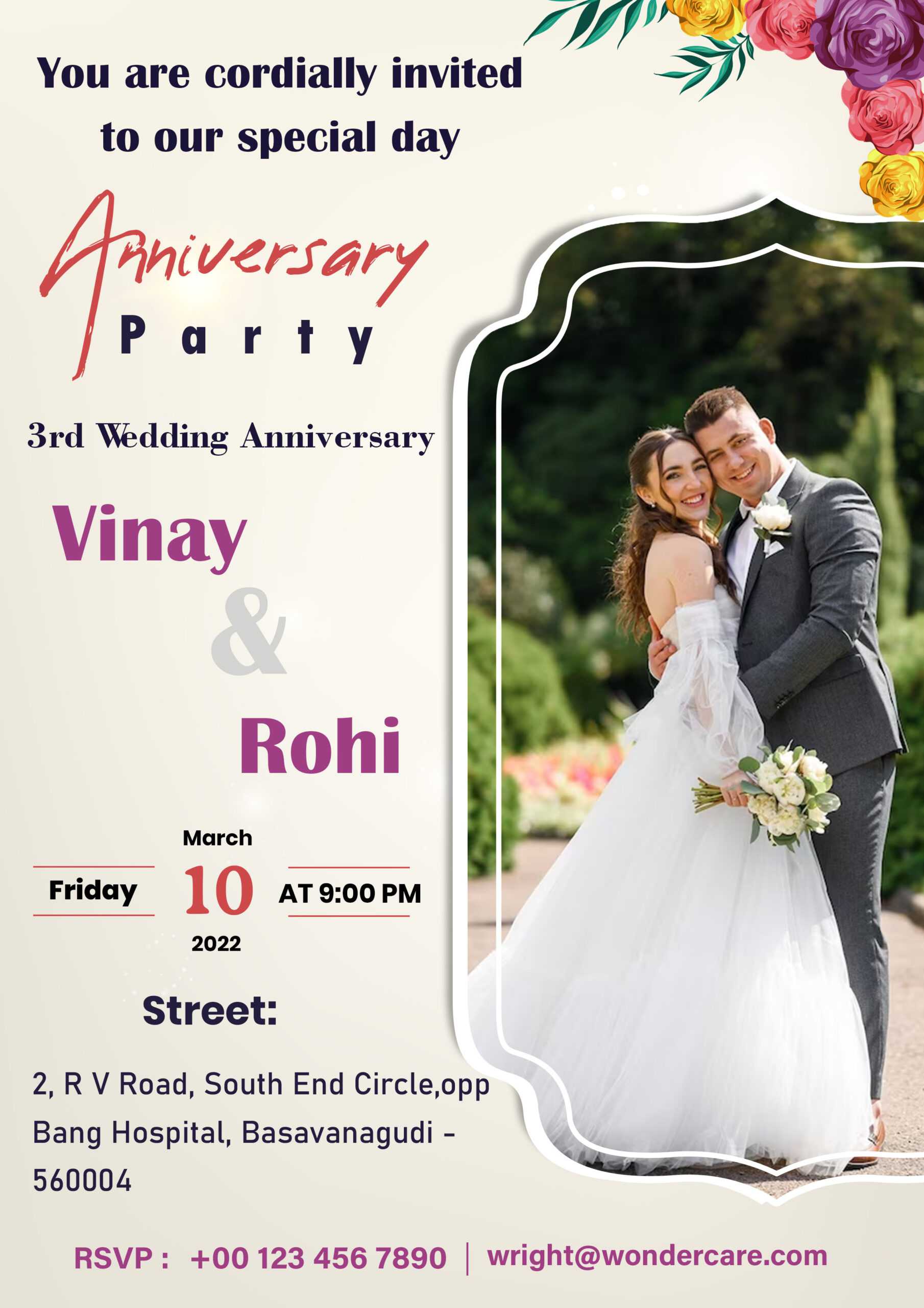Anniversary Invitation in Hindi