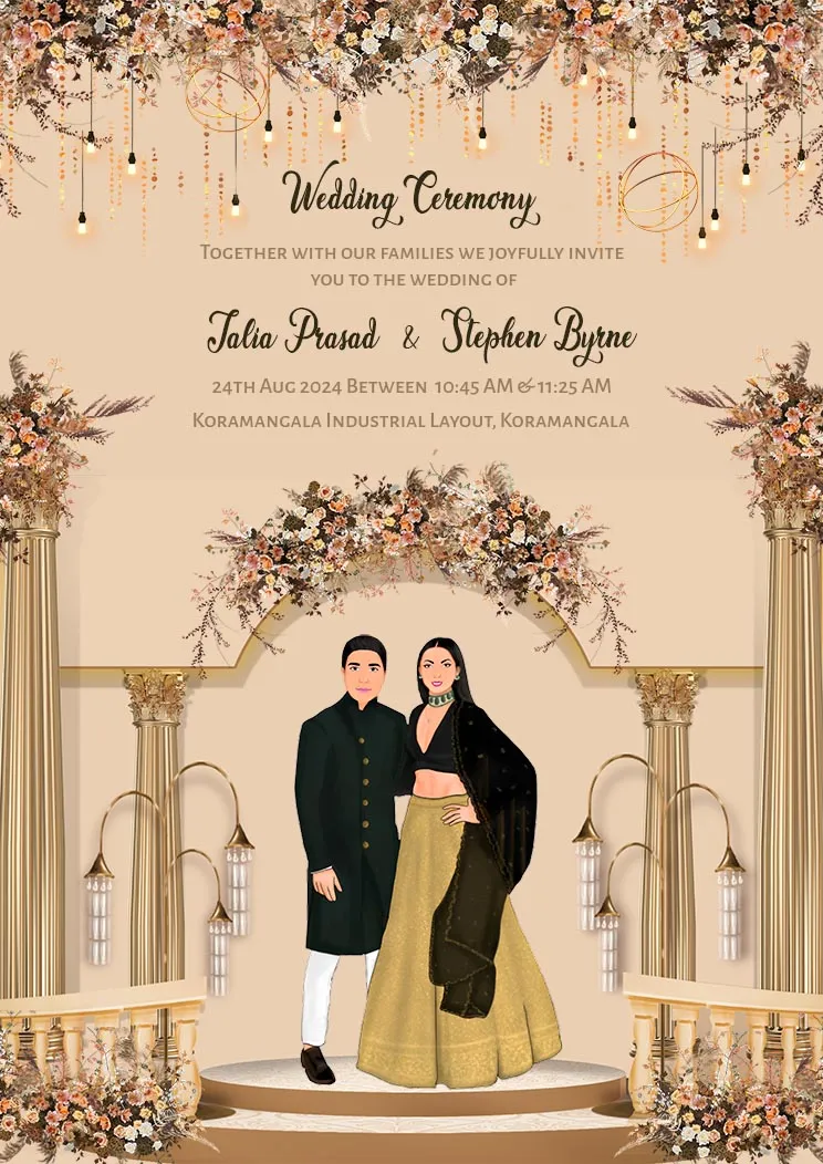 Buy Wedding Invitation Simple Wedding Invitation Modern Wedding Online in  India 
