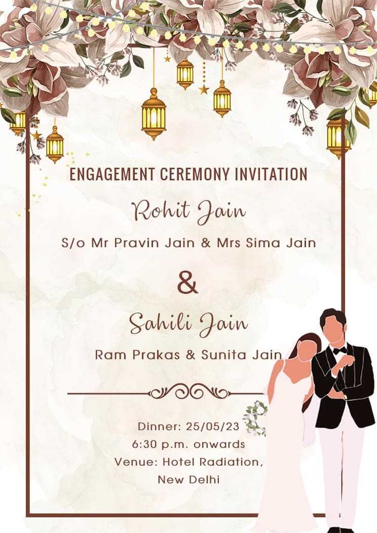 Best Engagement Invitation Card Template for Every Style