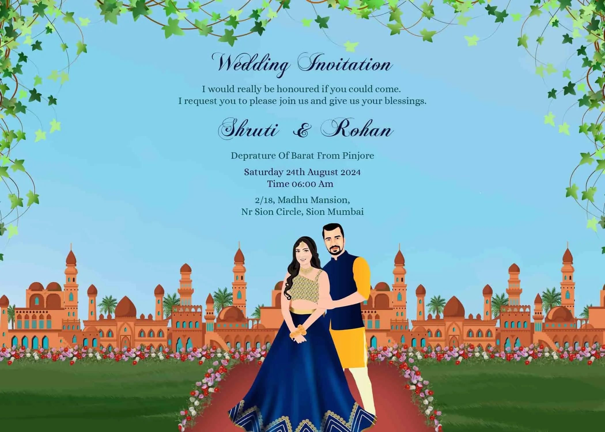 Wedding Invitation Card Video Template Free Download