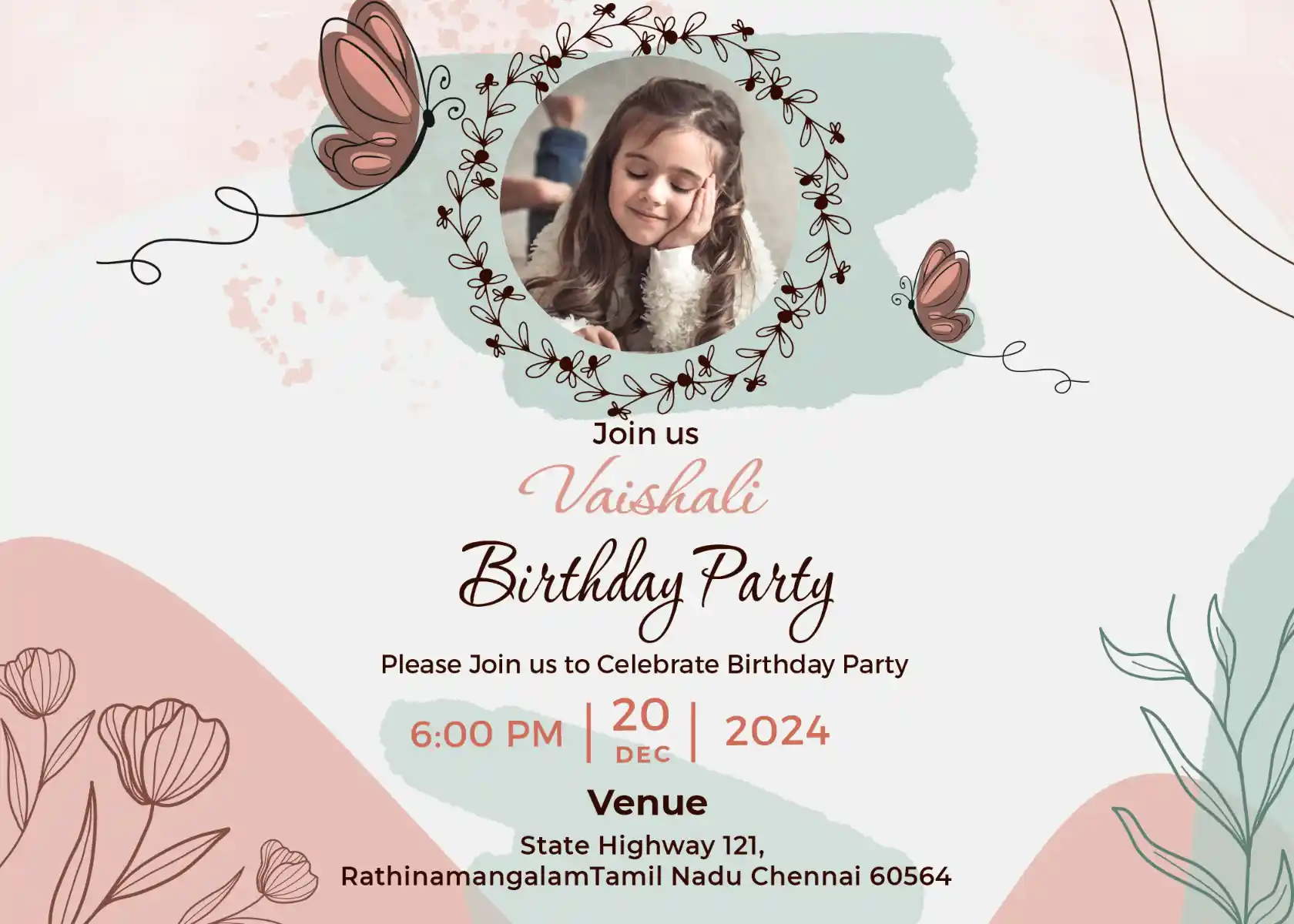 Invite Card for Birthday