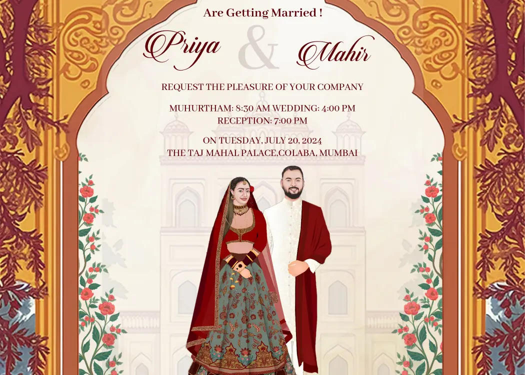 Online Indian Wedding Card