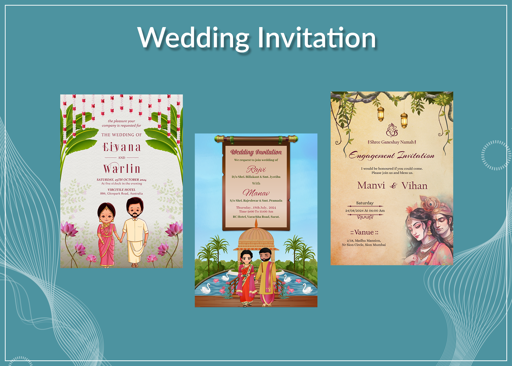 Invitation for Wedding Template