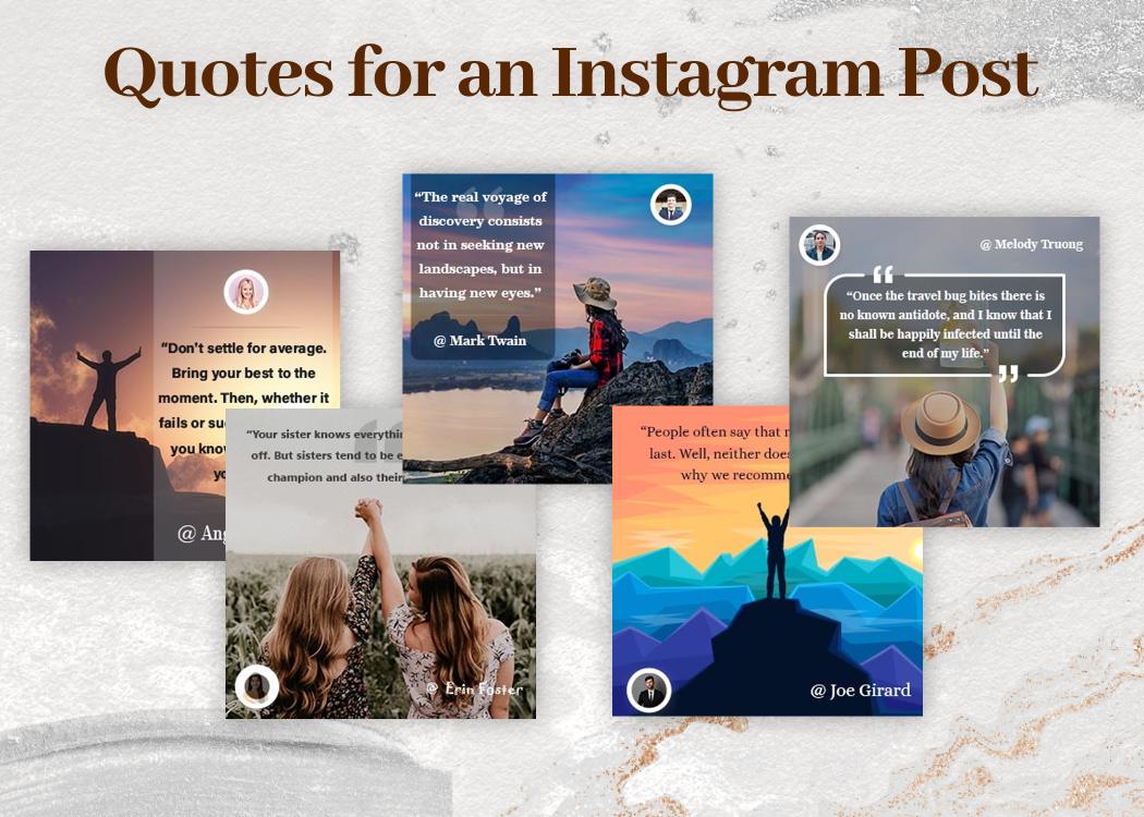 Quotes for an Instagram Post