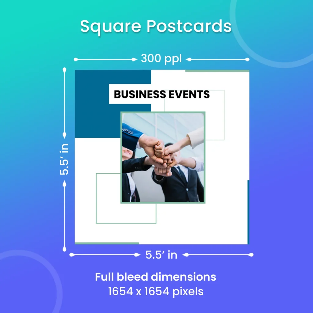 Square Postcard Size