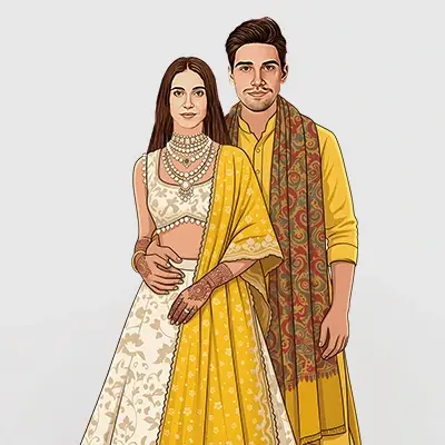 Couple caricature sample